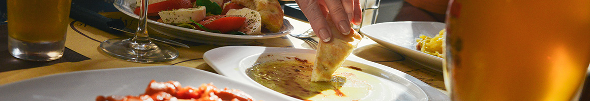 Eating Mediterranean Moroccan at Marrakesh restaurant in Philadelphia, PA.